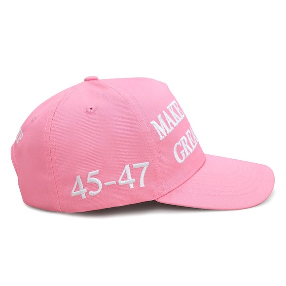 Trump OFFICIAL 45-47 Hat..2024..Make America Great Again..MAGA..Pink..Unisex - Picture 4 of 6